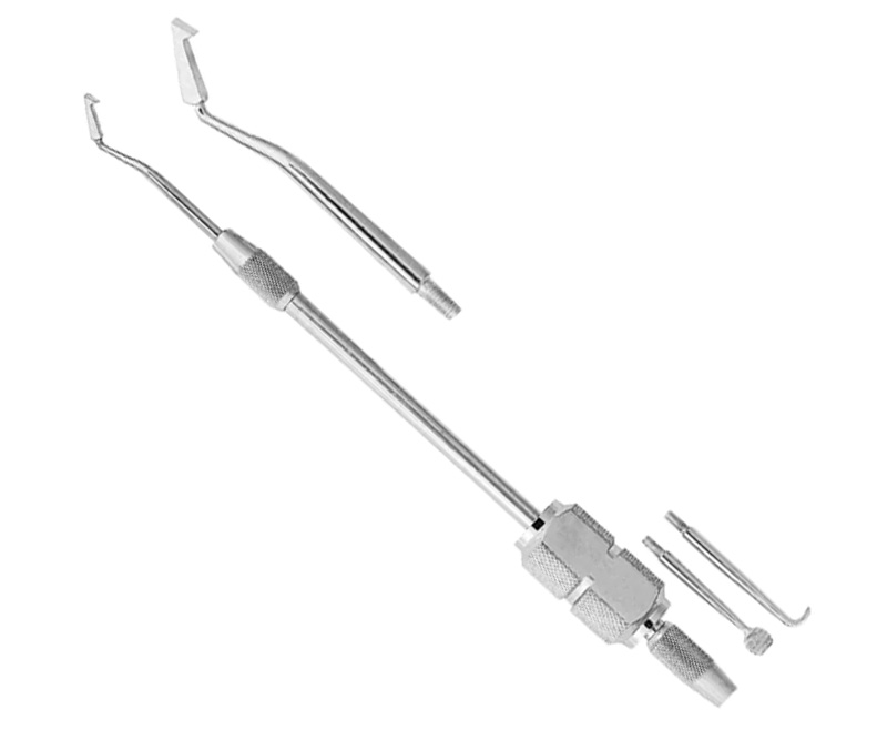 Clinic Crown Instrument Details: Crown Removers Complete with 3 attachments Material: Stainless Steel