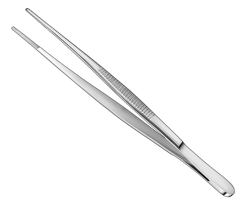 Dissecting forceps, 16 cm straight delicate