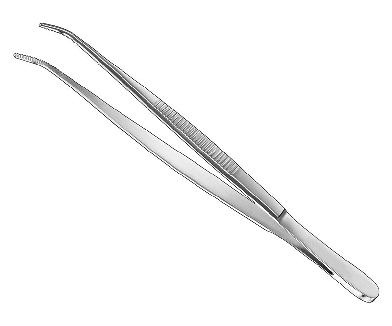 Dissecting forceps, 14.5 cm curved delicate