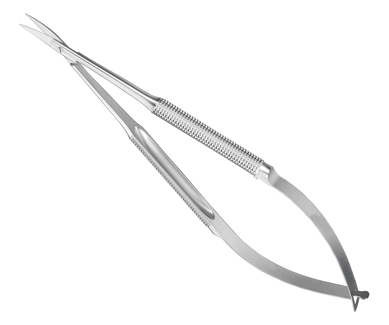 Gum scissors, x-fine tips, 14, 5 cm, round