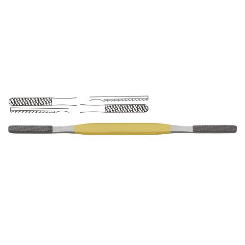 TC Fomon Nasal Rasp Fig. 9 - 10 20.5 cm - 8" Cutting Edge 40 x 7 mm