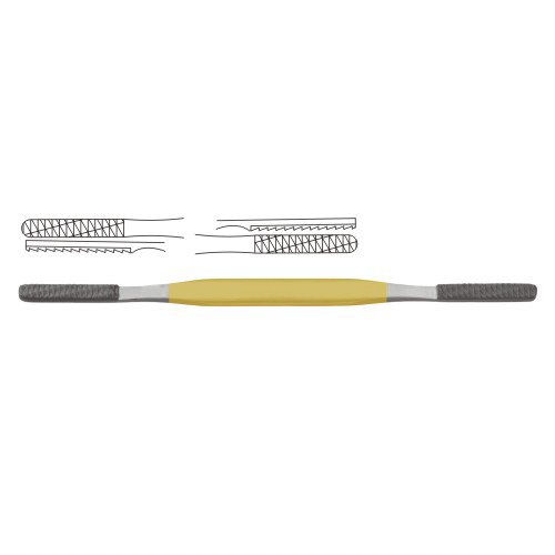 TC Fomon Nasal Rasp Fig. 1 - 2 20.5 cm - 8" Cutting Edge 30 x 8 mm